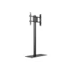 Displayständer Multibrackets M 180 Single Schwarz mit Bodenplatte
