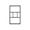 Multibrackets M Pro Series Gehäuse 55 Zoll Wand Mittel Schwarz Stahl Querformat/Hochformat