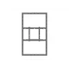 Multibrackets M Pro Series Gehäuse 55 Zoll Wand Mittel Schwarz Stahl Querformat/Hochformat