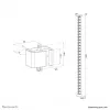 Kabelspiral-Organizer Neomounts ADS06-130BL schraubbefestigt, schwarz, 130 mm Segmente
