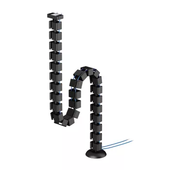 Kabel-Wirbelsäulen-Organizer Neomounts ADS06-132BL magnetbefestigt, schwarz, flexibel segmentiertes Kabelmanagement