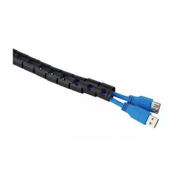 Kabelhülle Neomounts ADS06-141BL Ø20 mm Schwarz für Kabelmanagement