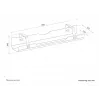 Kabelwanne Neomounts ADS07-122BL schraubmontiert universell schwarz, Wand-/Rackmontage