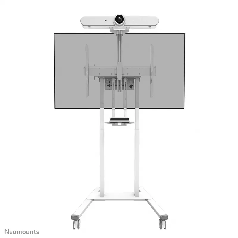Neomounts AFL-875WH1 Videobar- und Multimedia-Kit, Kamera-/AV-Regal, inkl. Logitech Rally Bar (Mini) Adapter, max. 9 kg, Stahl, Weiß