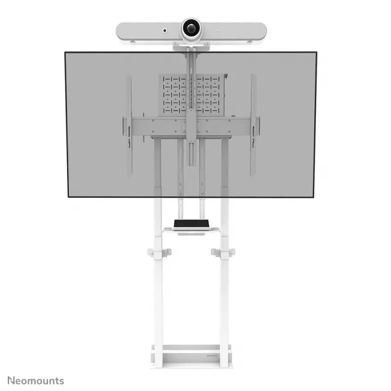 Neomounts AFL-875WH1 Videobar- und Multimedia-Kit, Kamera-/AV-Regal, inkl. Logitech Rally Bar (Mini) Adapter, max. 9 kg, Stahl, Weiß