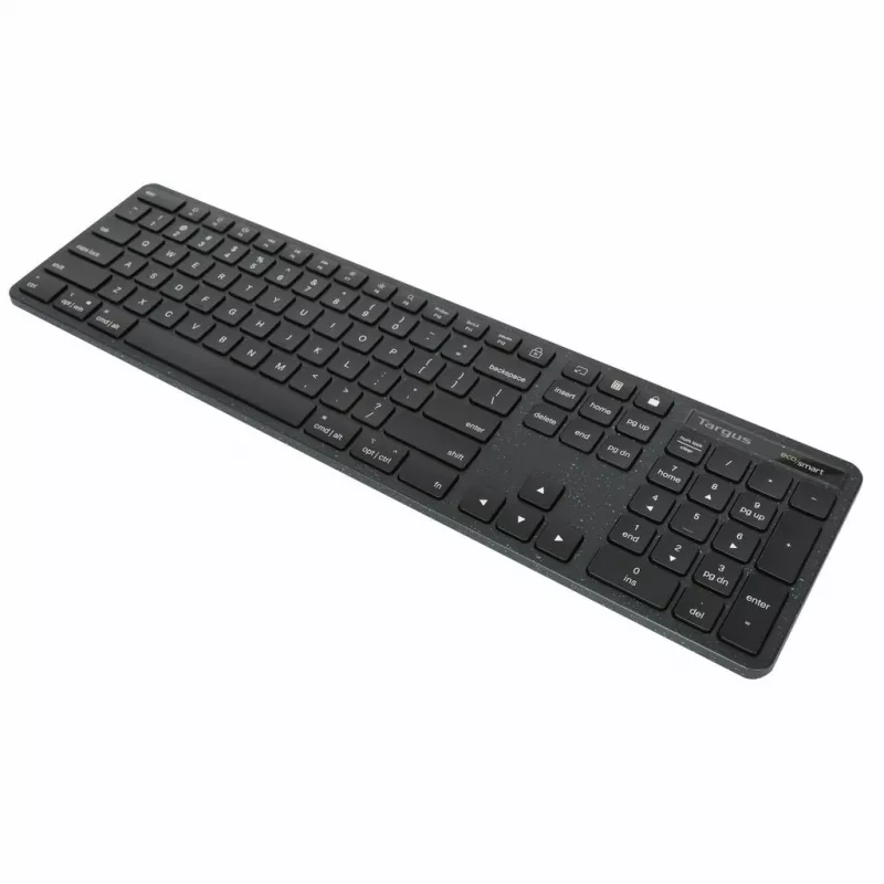 Targus EcoSmart AKB874NO kabelgebundene Tastatur in voller Größe, USB, QWERTY Nordisch, antimikrobiell, Schwarz