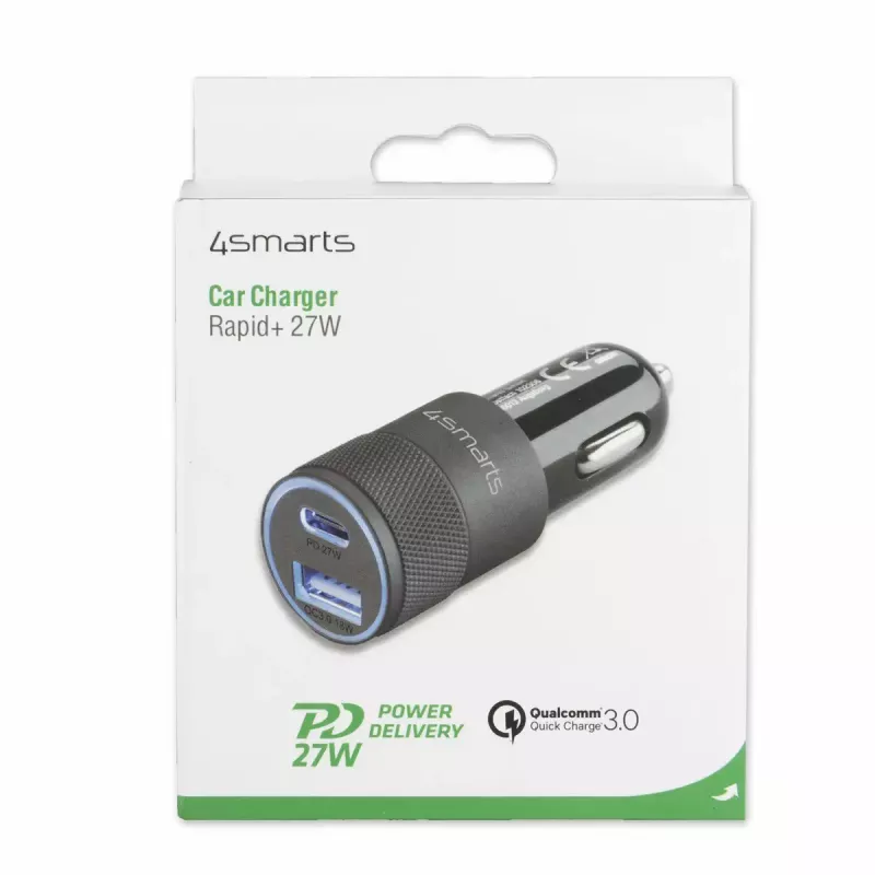Mobile device charger 4smarts 464448 Universal Schwarz Cigar lighter Auto