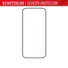 Displex Full Cover Displayschutzglas (10H) für Apple iPhone 15/15 Pro, Eco Montagerahmen, Full Cover
