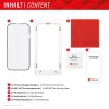 Displex Full Cover Displayschutzglas (10H) für Apple iPhone 15/15 Pro, Eco Montagerahmen, Full Cover
