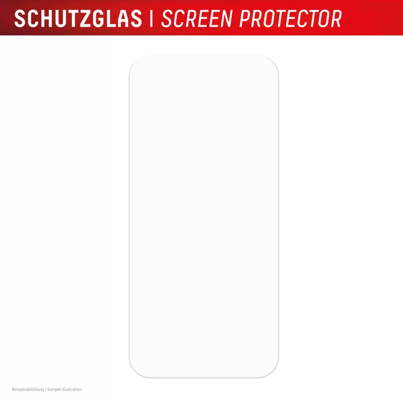 Displex Displayschutzfolie + Hülle für Apple iPhone 16, Eco Montagerahmen, kratzfest