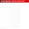 Displex Displayschutzfolie (10H) für Apple iPhone 15/15 Pro/16, Eco Montagerahmen, kratzfest