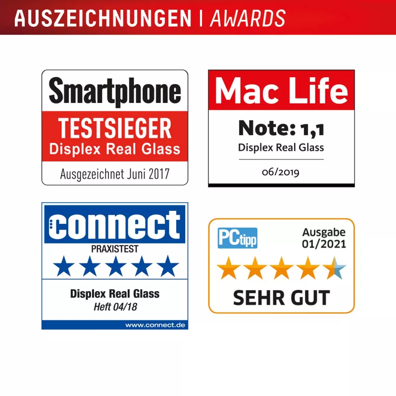 Displex Displayschutz (10H) für Apple iPhone 16 Pro, Eco-Montagerahmen, kratzfest