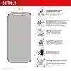 Displex Privacy Screen Protector (10H) für Apple iPhone 16 Plus, Eco Montagerahmen, Blickschutzfilter