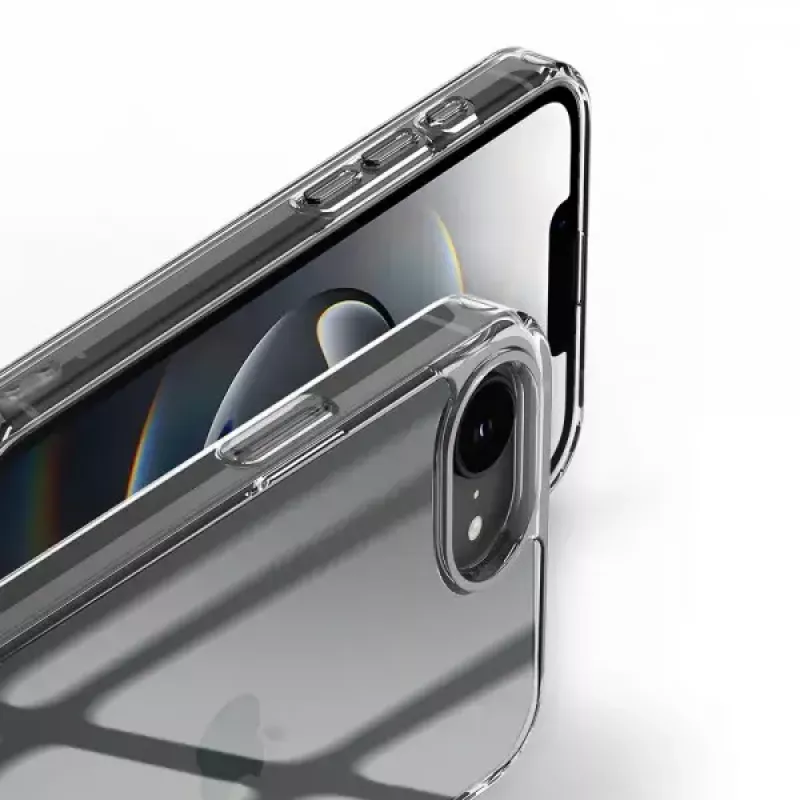 Nevox StyleShell SHOCKFlex 2496 Hülle für iPhone 16e / SE 2025, 15,5 cm (6,1 Zoll), Transparent