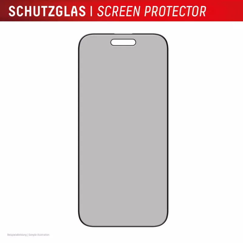 Displex Privacy Screen Protector (10H) für Apple iPhone Air, Eco Montagerahmen, Blickschutzfilter