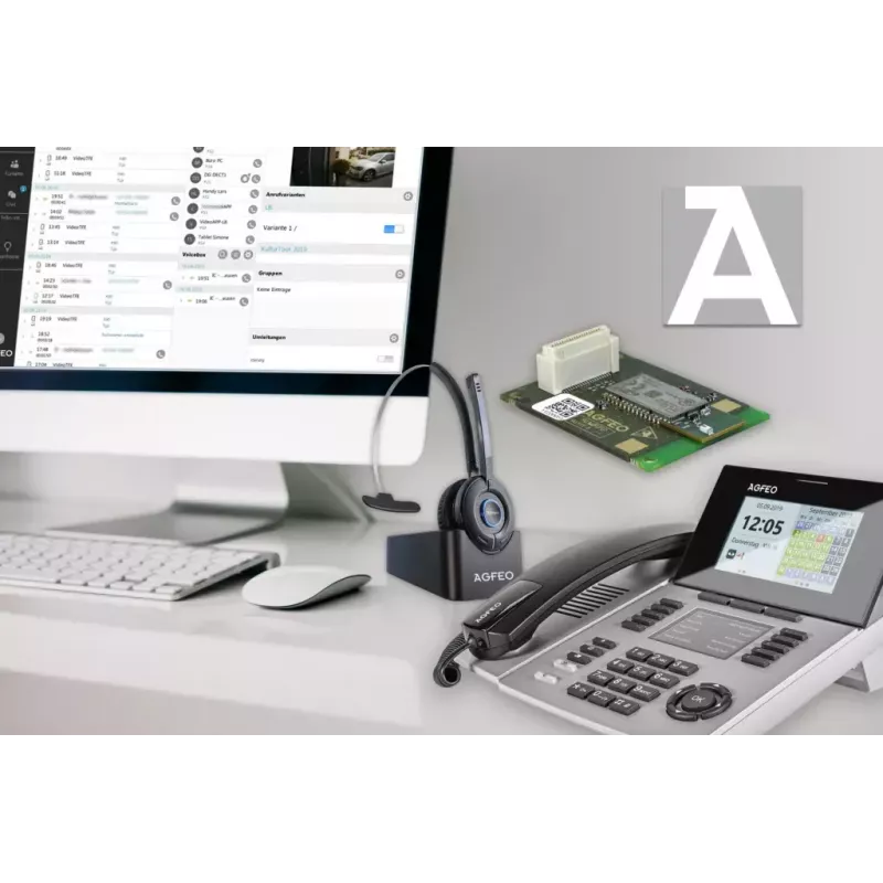 AGFEO ST 56 SENSORfon Systemtelefon, silber