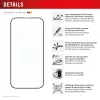 Displex Premium Anti-Reflex Screen Protector (anti-reflektive Vollabdeckung, 10H) für Apple iPhone 16 Pro, Eco-Montagerahmen, Vollabdeckung