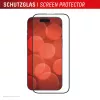 Displex Premium Anti-Reflex Screen Protector (anti-reflektive Vollabdeckung, 10H) für Apple iPhone 16 Pro, Eco-Montagerahmen, Vollabdeckung