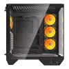 Computergehäuse Darkflash DY470 ATX Schwarz mit 4 Lüftern und GPU-Halterung
