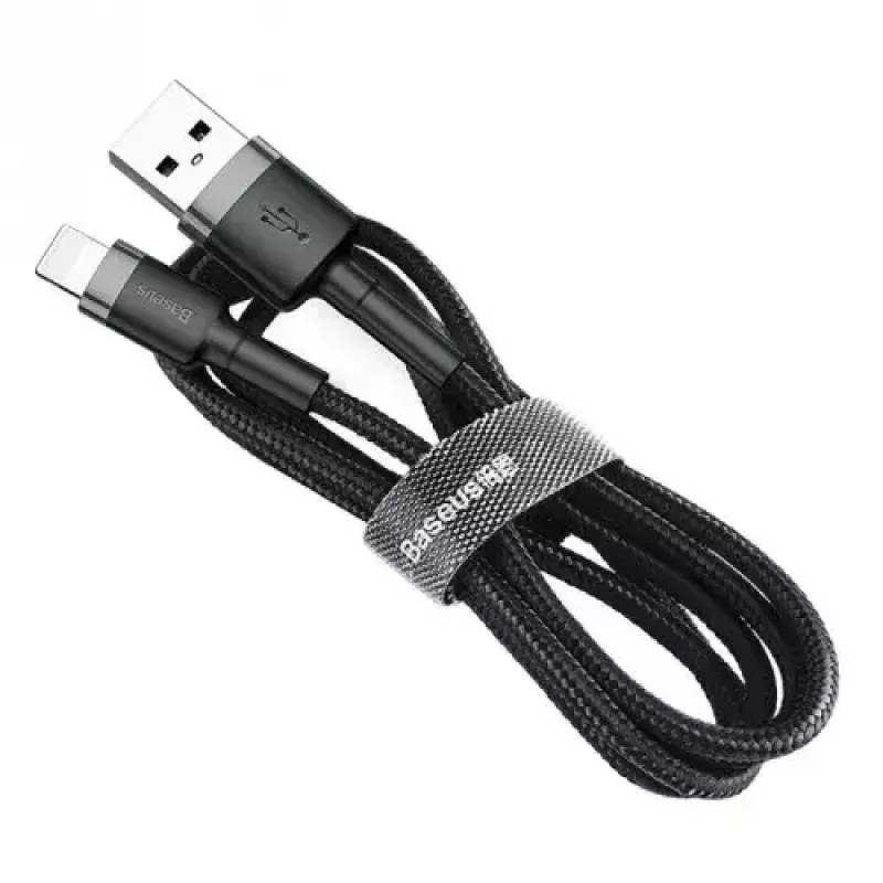 Baseus Cafule CALKLF-AG1 USB-A-auf-Lightning-Kabel, 2,4 A, 0,5 m, Schwarz/Grau