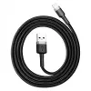 Baseus Cafule CALKLF-AG1 USB-A-auf-Lightning-Kabel, 2,4 A, 0,5 m, Schwarz/Grau
