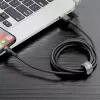 Baseus Cafule CALKLF-AG1 USB-A-auf-Lightning-Kabel, 2,4 A, 0,5 m, Schwarz/Grau