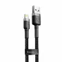 Baseus Cafule CALKLF-AG1 USB-A-auf-Lightning-Kabel, 2,4 A, 0,5 m, Schwarz/Grau