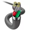 USB 2.0 Datenkabel Baseus Jelly Lightning auf USB-A 1,2 m, Schwarz