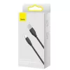 USB 2.0 Datenkabel Baseus Jelly Lightning auf USB-A 1,2 m, Schwarz