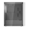 Darkflash DK351 Computergehäuse, weiß, mit 4 RGB-Lüftern