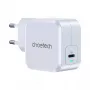 CHOETECH PD8007 GaN USB-C-Ladegerät 45 W, PD3.0, QC3.0, PPS, EU, Weiß