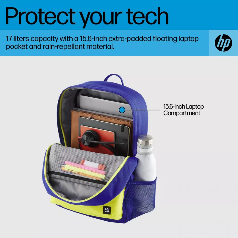 Lässiger Rucksack HP Campus Grün Backpack Grün Grau Polyester