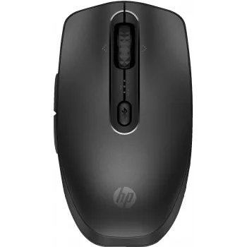 HP 695 Wiederaufladbare kabellose Maus, beidhändig, Bluetooth, 4000 DPI, Schwarz