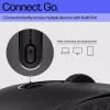 HP 695 Wiederaufladbare kabellose Maus, beidhändig, Bluetooth, 4000 DPI, Schwarz