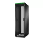 APC Easy Rack, 42U, Schwarz, mit Dach, Rollen, Füßen, 4 Halterungen und Seitenwänden, ohne Boden, 1991 x 600 x 1100 mm (H x B x T)