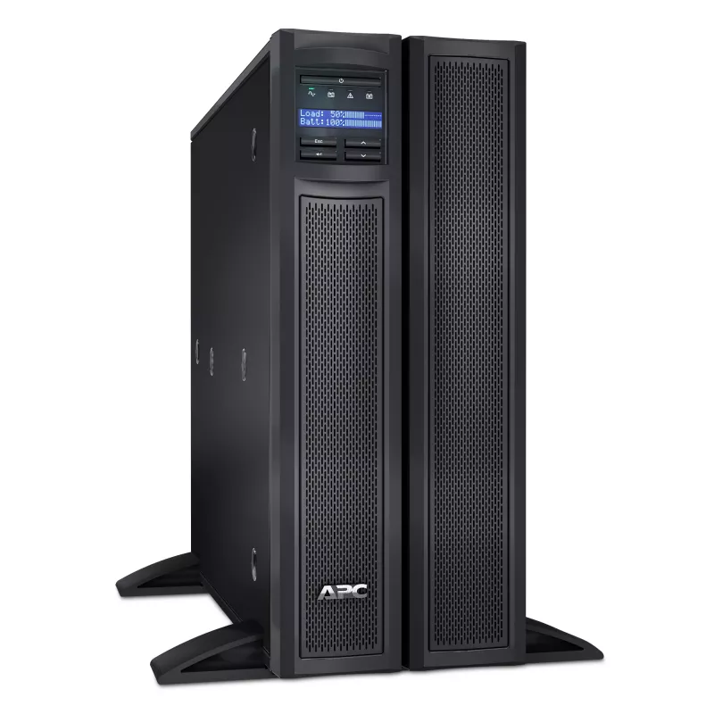 APC Smart-UPS X SMX3000HVNC - 3000VA, 8x C13 + 2x C19 Steckdose, USB, erweiterbare Laufzeit, kurze Bautiefe, NMC