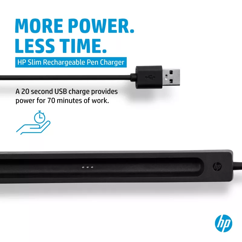 HP Ladegerät für wiederaufladbaren Slim Pen (4X491AA), USB-A