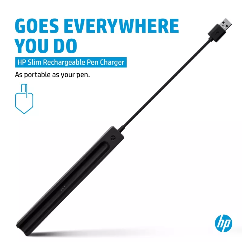 HP Ladegerät für wiederaufladbaren Slim Pen (4X491AA), USB-A