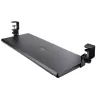 StarTech.com Untertisch-Tastaturablage, anklemmbare ergonomische Tastaturhalterung, bis zu 12 kg, ausziehbare Tastatur- und Mausablage mit C-Klemmen, höhenverstellbare Tastaturablage (100/120/140 mm)