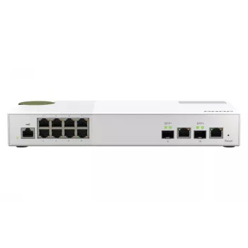 QNAP QSW-M2108-2C Netzwerk-Switch Managed L2 2.5G Ethernet (100/1000/2500) Grau, Weiß
