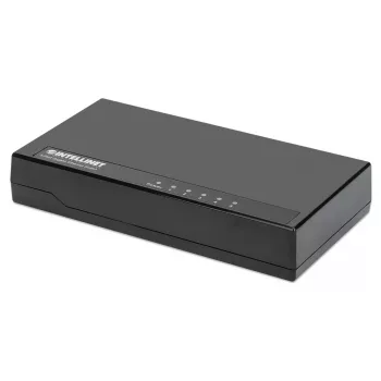 Intellinet 5-Port Gigabit Ethernet Switch Desktop-Größe, Kunststoff, IEEE 802.3az (Energy Efficient Ethernet), Schwarz