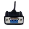 StarTech.com 2m schwarzes DB9 RS232 serielles Nullmodem-Kabel F/M, Schwarz, 2 m, DB-9, DB-9, Stecker, Buchse