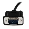 StarTech.com 2m schwarzes DB9 RS232 serielles Nullmodem-Kabel F/M, Schwarz, 2 m, DB-9, DB-9, Stecker, Buchse