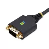 StarTech.com 3ft (1m) USB-zu-Seriell-Adapterkabel, COM-Erhalt, austauschbare Schrauben/Muttern, USB-A auf DB9 RS232, FTDI IC, ESD-Schutz, Windows/macOS/Linux