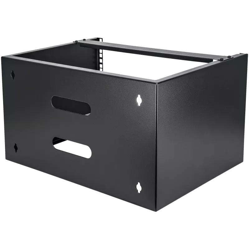 StarTech.com WALLMOUNT6 6HE Wandmontage-Halterung für Patchpanel, 19 Zoll, 35,5 cm tief, Stahl, Schwarz