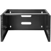 StarTech.com WALLMOUNT6 6HE Wandmontage-Halterung für Patchpanel, 19 Zoll, 35,5 cm tief, Stahl, Schwarz