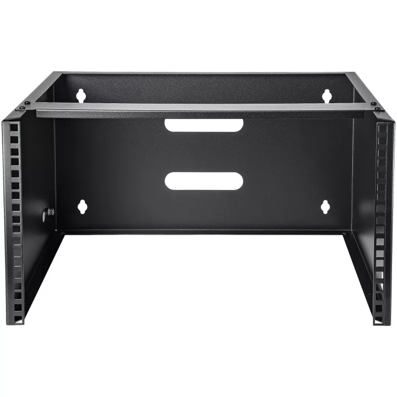 StarTech.com WALLMOUNT6 6HE Wandmontage-Halterung für Patchpanel, 19 Zoll, 35,5 cm tief, Stahl, Schwarz