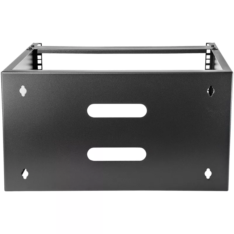 StarTech.com WALLMOUNT6 6HE Wandmontage-Halterung für Patchpanel, 19 Zoll, 35,5 cm tief, Stahl, Schwarz