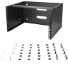 StarTech.com WALLMOUNT6 6HE Wandmontage-Halterung für Patchpanel, 19 Zoll, 35,5 cm tief, Stahl, Schwarz