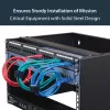 StarTech.com WALLMOUNT6 6HE Wandmontage-Halterung für Patchpanel, 19 Zoll, 35,5 cm tief, Stahl, Schwarz
